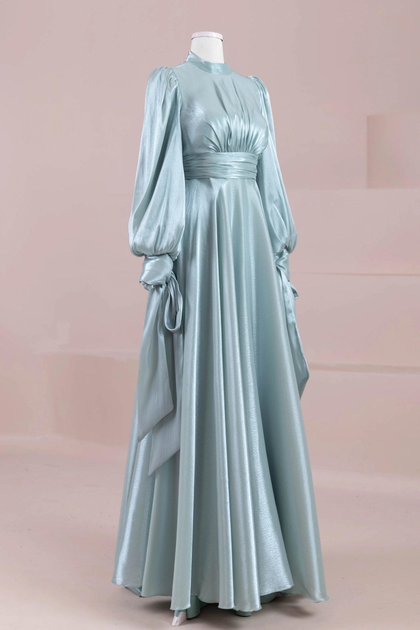 Pearl Tesettür Abiye - FioraofDress - tesettur - abiye - mint yeşili - 38 - hijab - evening - dress