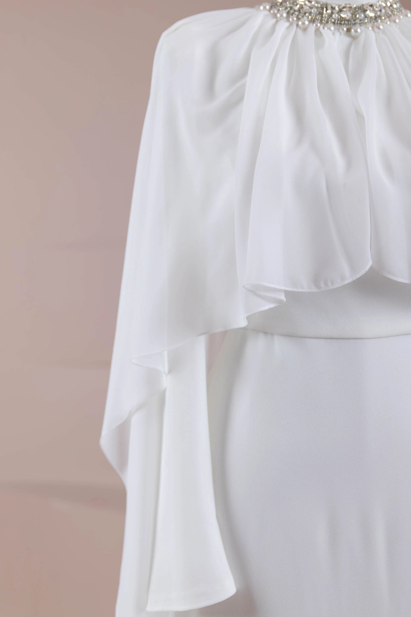 Peleris Tesettür Abiye - FioraofDress - tesettur - abiye - Beyaz - 38 - hijab - evening - dress