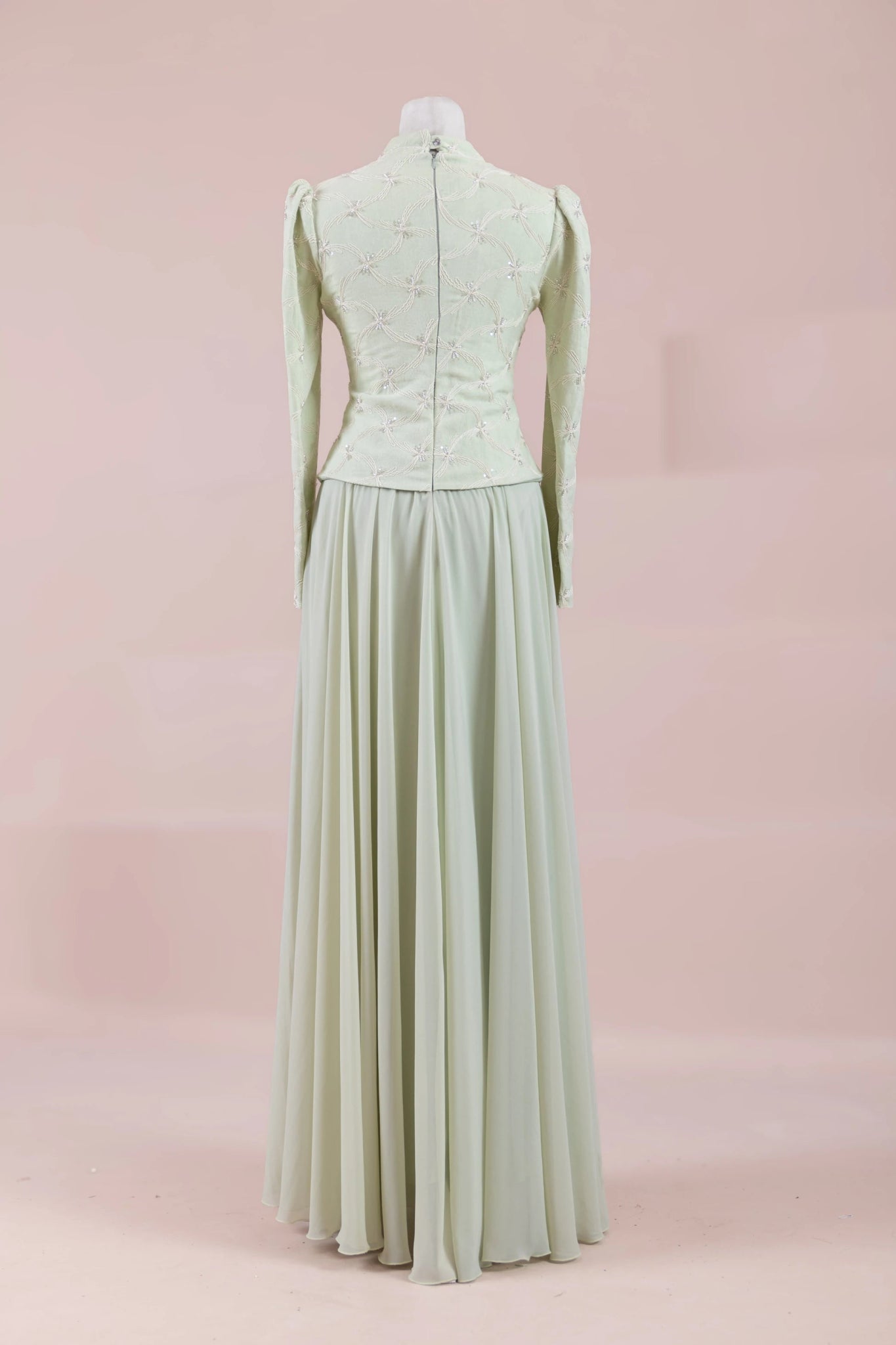 Ponte Tesettür Abiye - FioraofDress - tesettur - abiye - mint - 38 - hijab - evening - dress