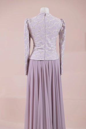 Ponte Tesettür Abiye - FioraofDress - tesettur - abiye - lila - 38 - hijab - evening - dress