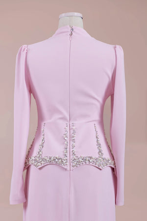 Ranya Tesettür Abiye - FioraofDress - tesettur - abiye - PEMBE - 38 - hijab - evening - dress