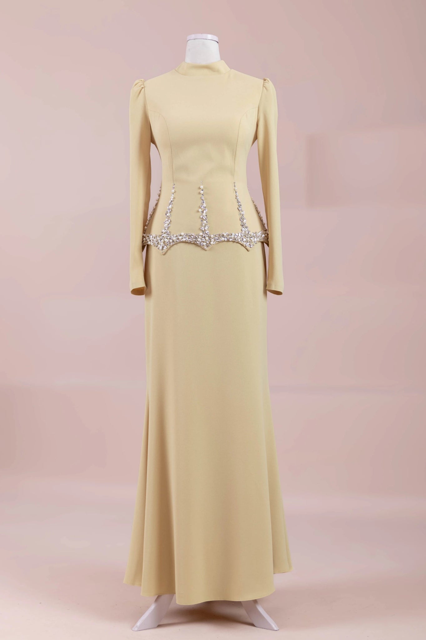 Ranya Tesettür Abiye - FioraofDress - tesettur - abiye - Safran - 38 - hijab - evening - dress