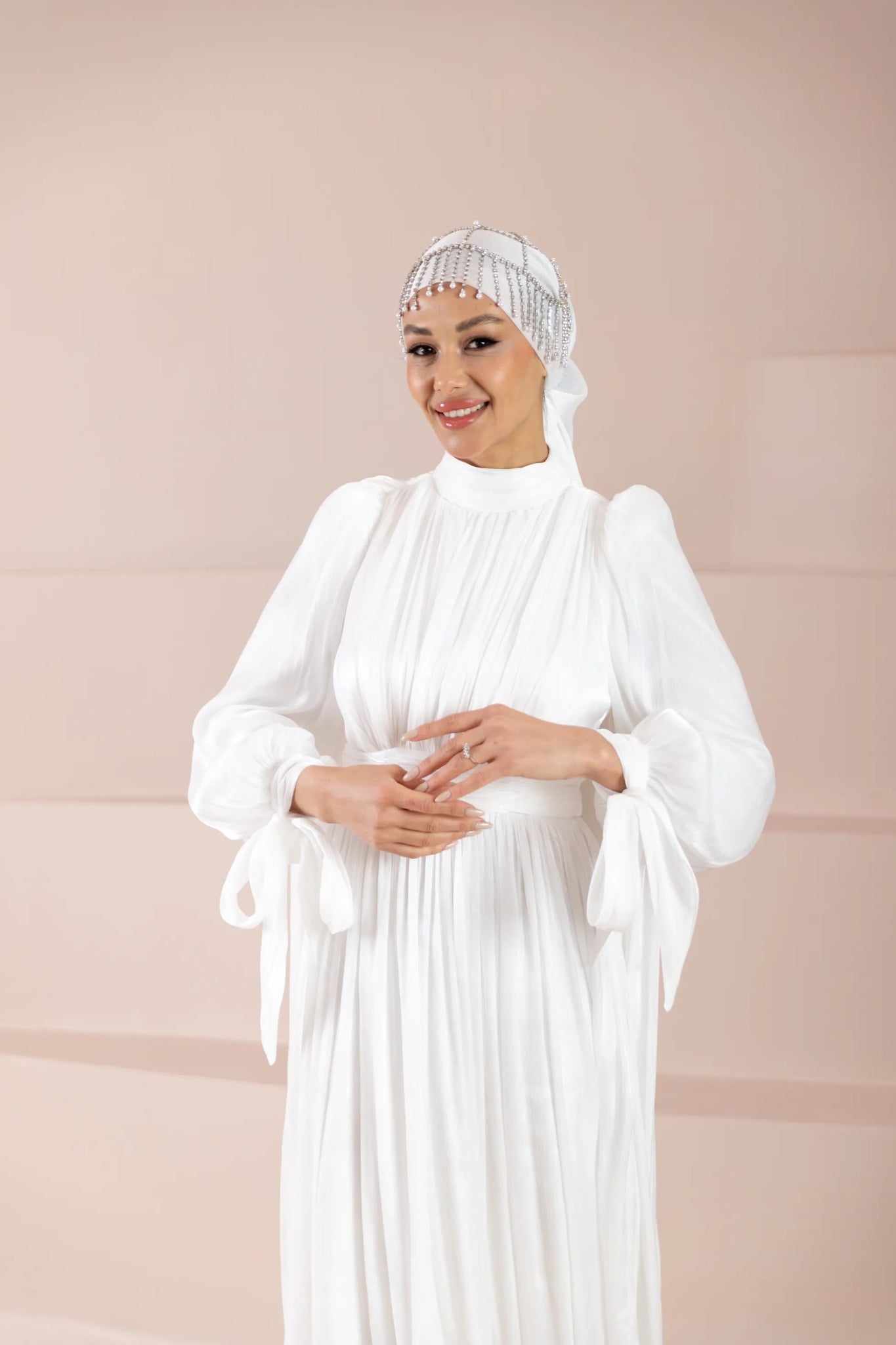 Renna Tesettür Abiye - FioraofDress - tesettur - abiye - Beyaz - 36 - hijab - evening - dress