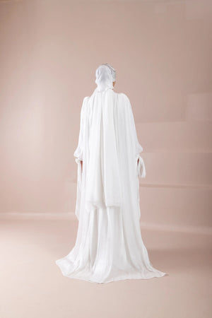 Renna Tesettür Abiye - FioraofDress - tesettur - abiye - Beyaz - 36 - hijab - evening - dress
