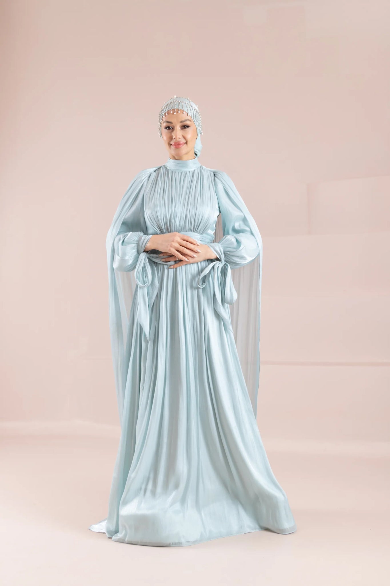 Renna Tesettür Abiye - FioraofDress - tesettur - abiye - mint - 36 - hijab - evening - dress