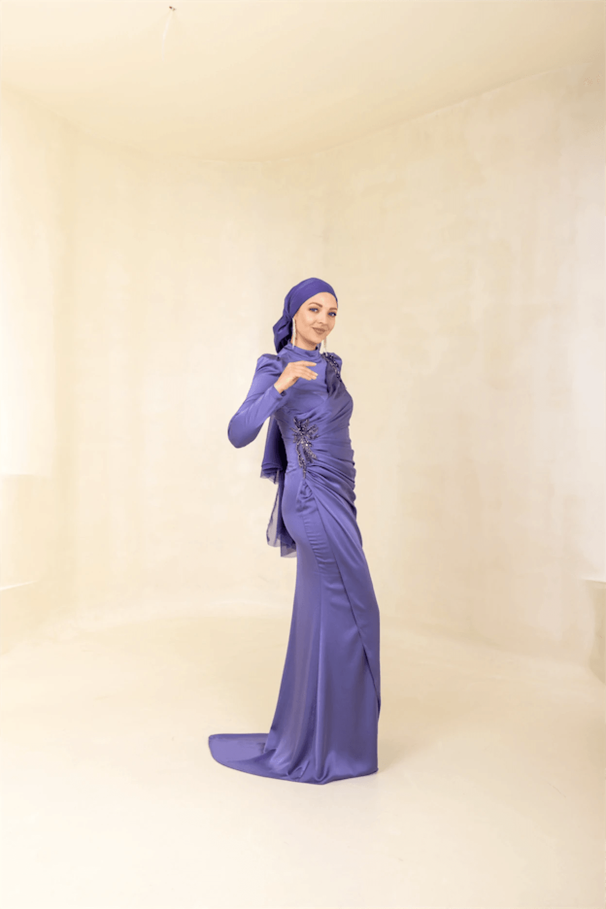 Romola Tesettür Abiye - FioraofDress - tesettur - abiye - 44 - Lavanta - hijab - evening - dress