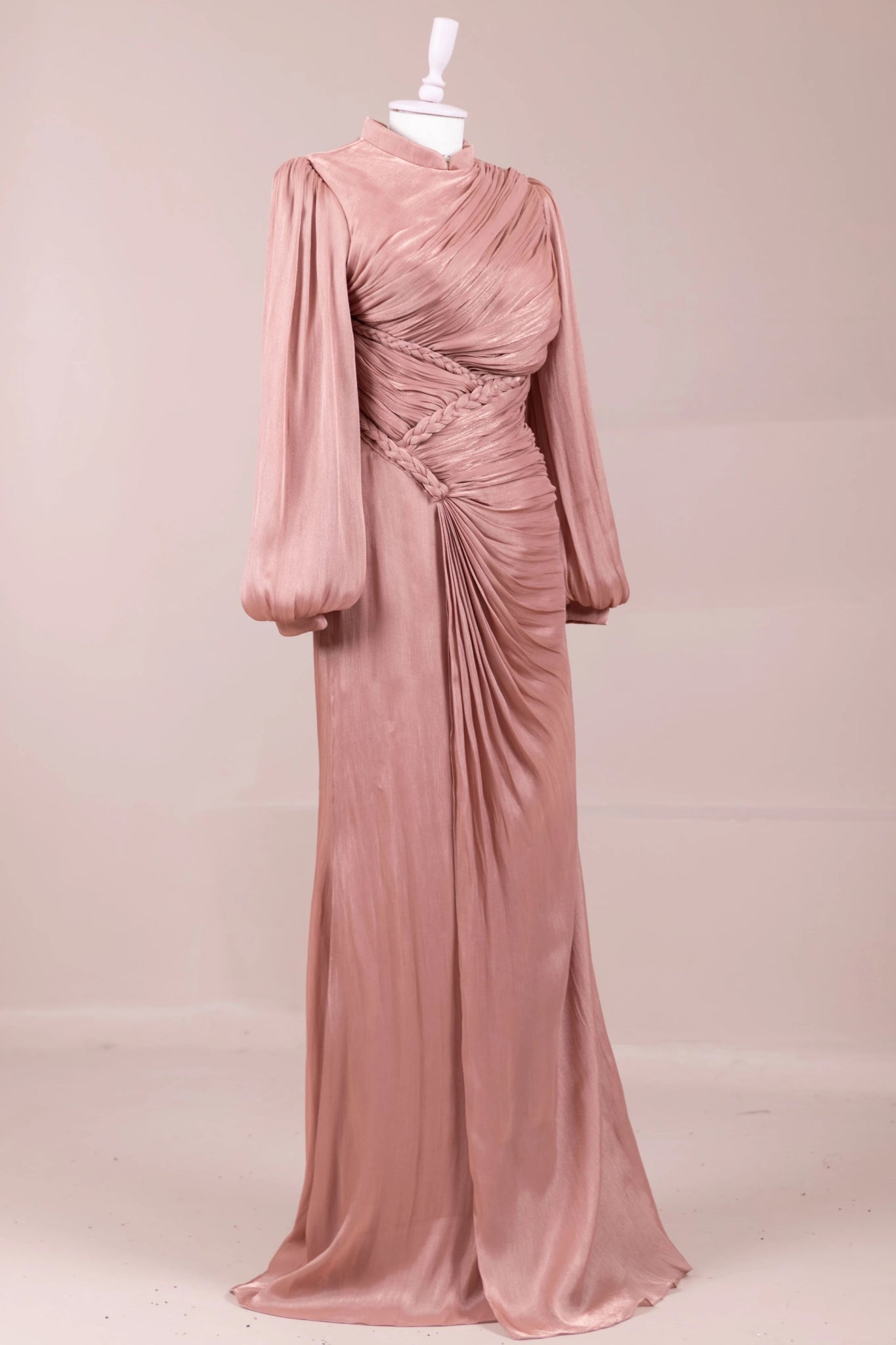 Roselle Tesettür Abiye - FioraofDress - tesettur - abiye - Gül Kurusu - 38 - hijab - evening - dress