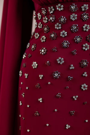 Rouge Tesettür Abiye - FioraofDress - tesettur - abiye - Bordo - 38 - hijab - evening - dress