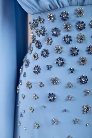 Rouge Tesettür Abiye - FioraofDress - tesettur - abiye - Mavi - 38 - hijab - evening - dress