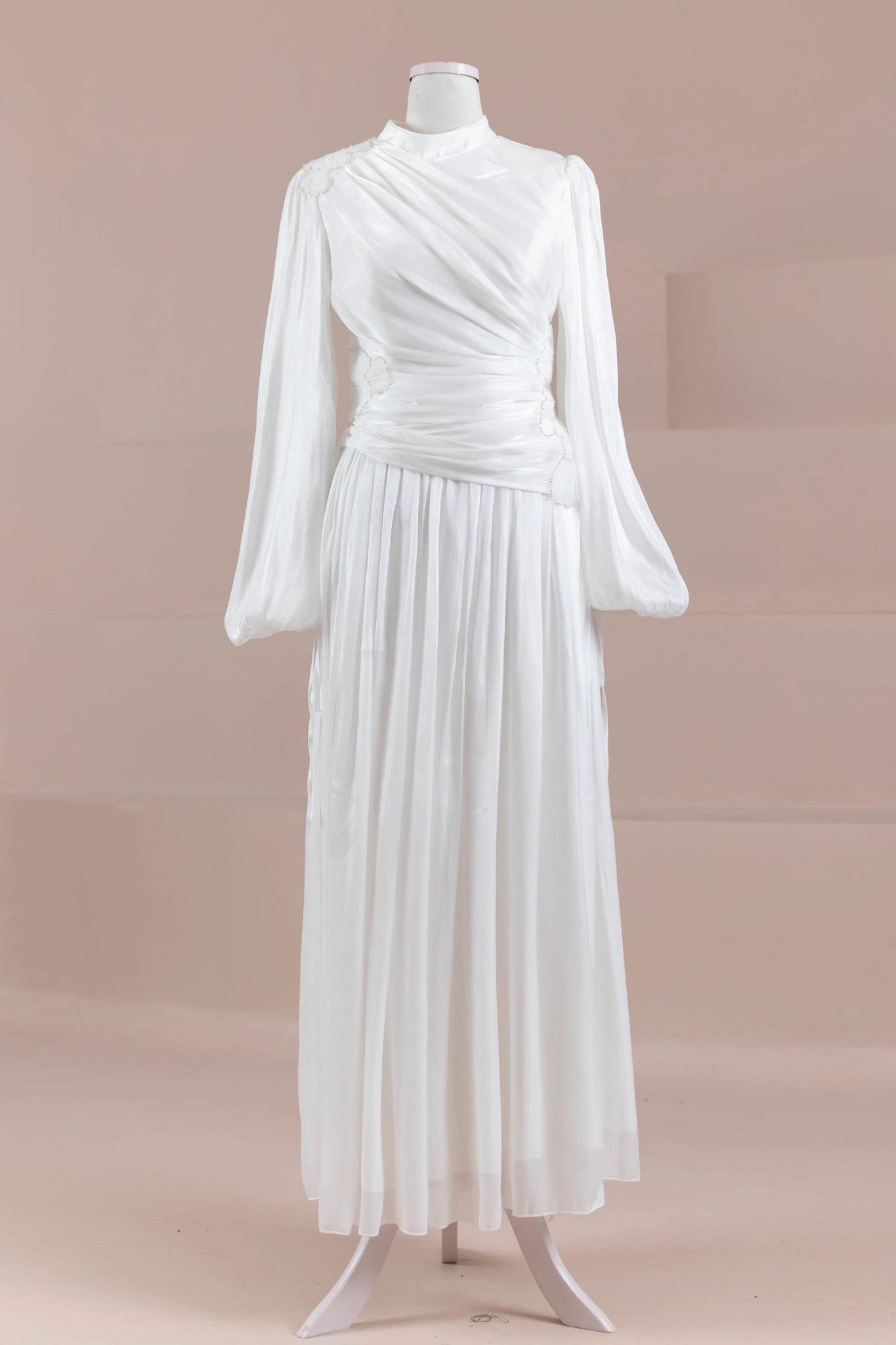 Rovi Tesettür Abiye - FioraofDress - tesettur - abiye - Beyaz - 40 - hijab - evening - dress