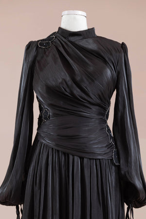 Rovi Tesettür Abiye - FioraofDress - tesettur - abiye - SİYAH - 40 - hijab - evening - dress