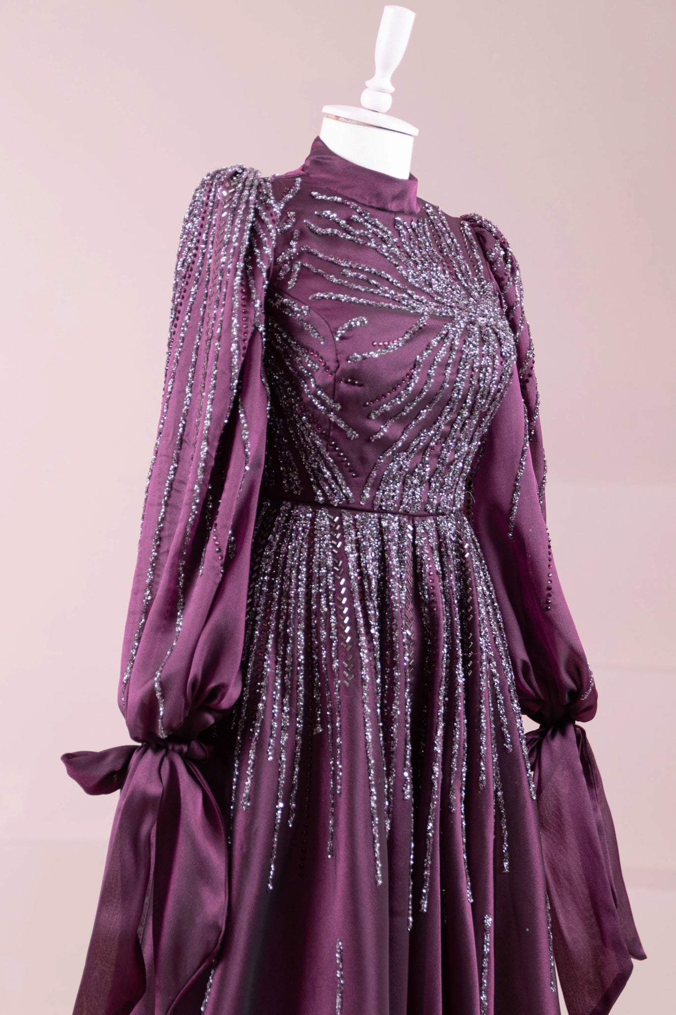 Royale Tesettür Abiye - FioraofDress - tesettur - abiye - Mürdüm - 36 - hijab - evening - dress