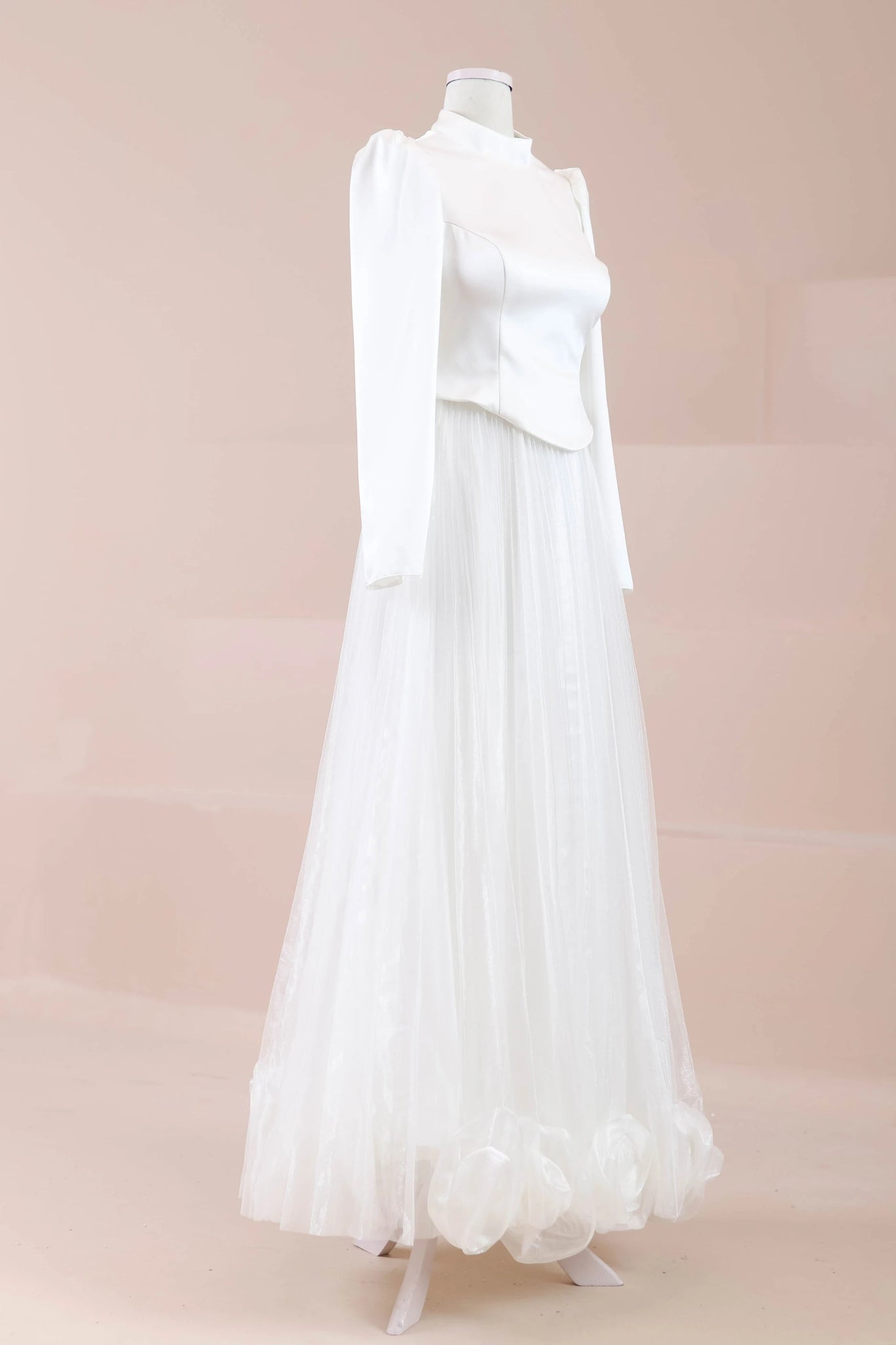 Rozya Tesettür Abiye - FioraofDress - tesettur - abiye - Beyaz - 38 - hijab - evening - dress