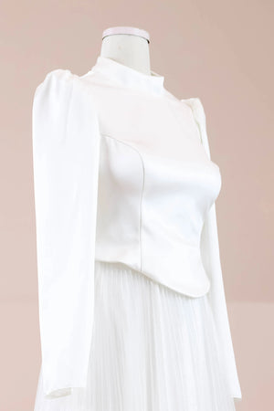 Rozya Tesettür Abiye - FioraofDress - tesettur - abiye - Beyaz - 38 - hijab - evening - dress