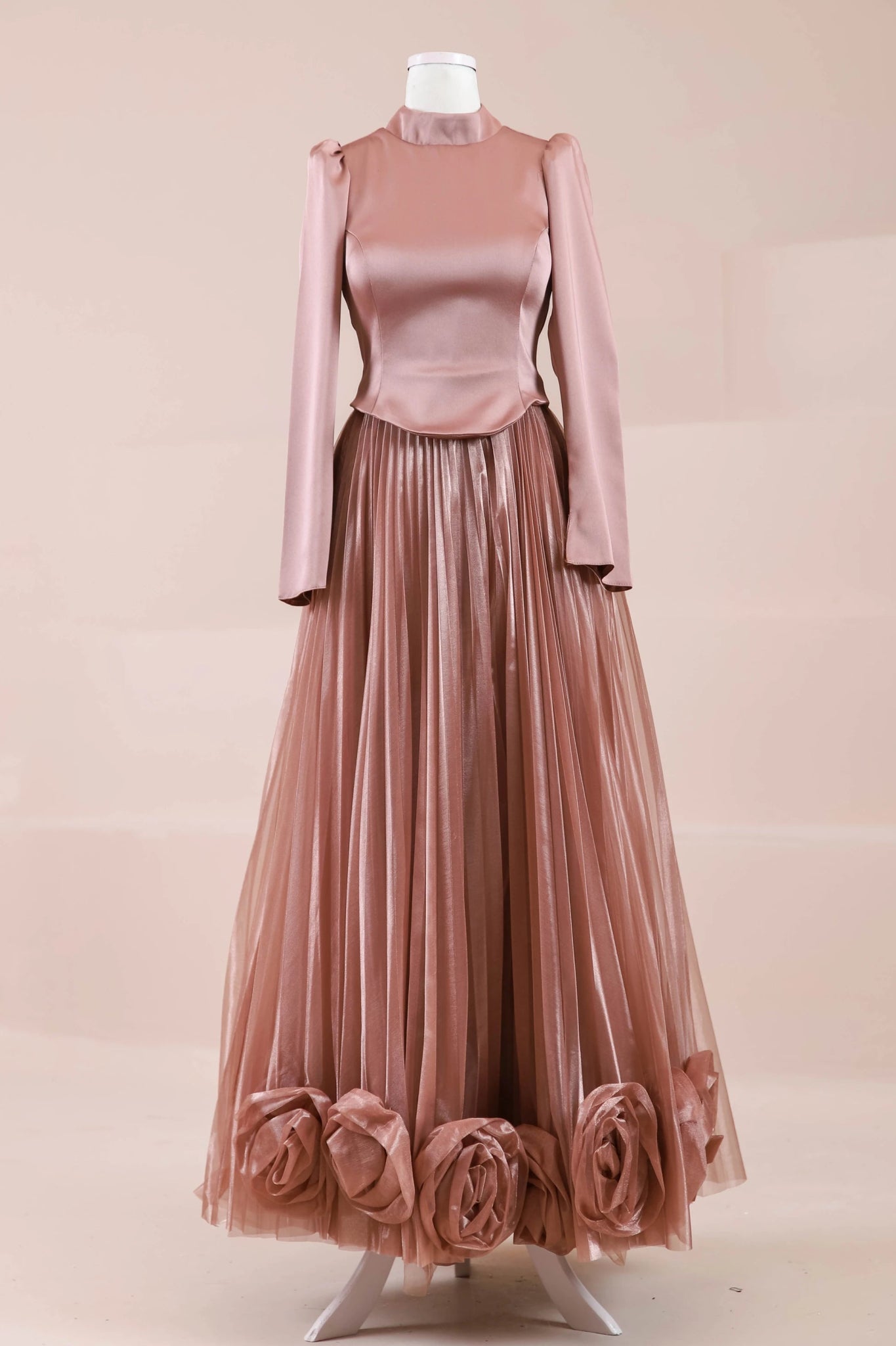 Rozya Tesettür Abiye - FioraofDress - tesettur - abiye - rose - 38 - hijab - evening - dress