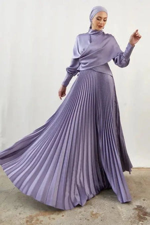 Rüya Lila Tesettür Abiye - FioraofDress - tesettur - abiye - 44 - LİLAA - hijab - evening - dress