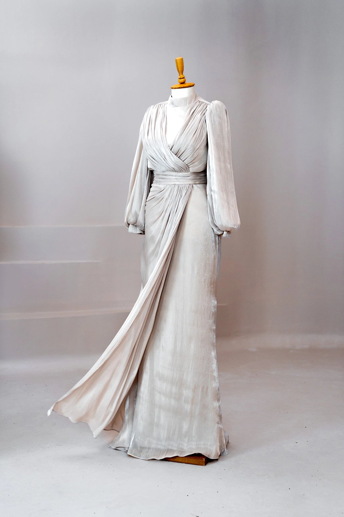 Safir Tesettür Abiye - FioraofDress - tesettur - abiye - Ekru - 38 - hijab - evening - dress