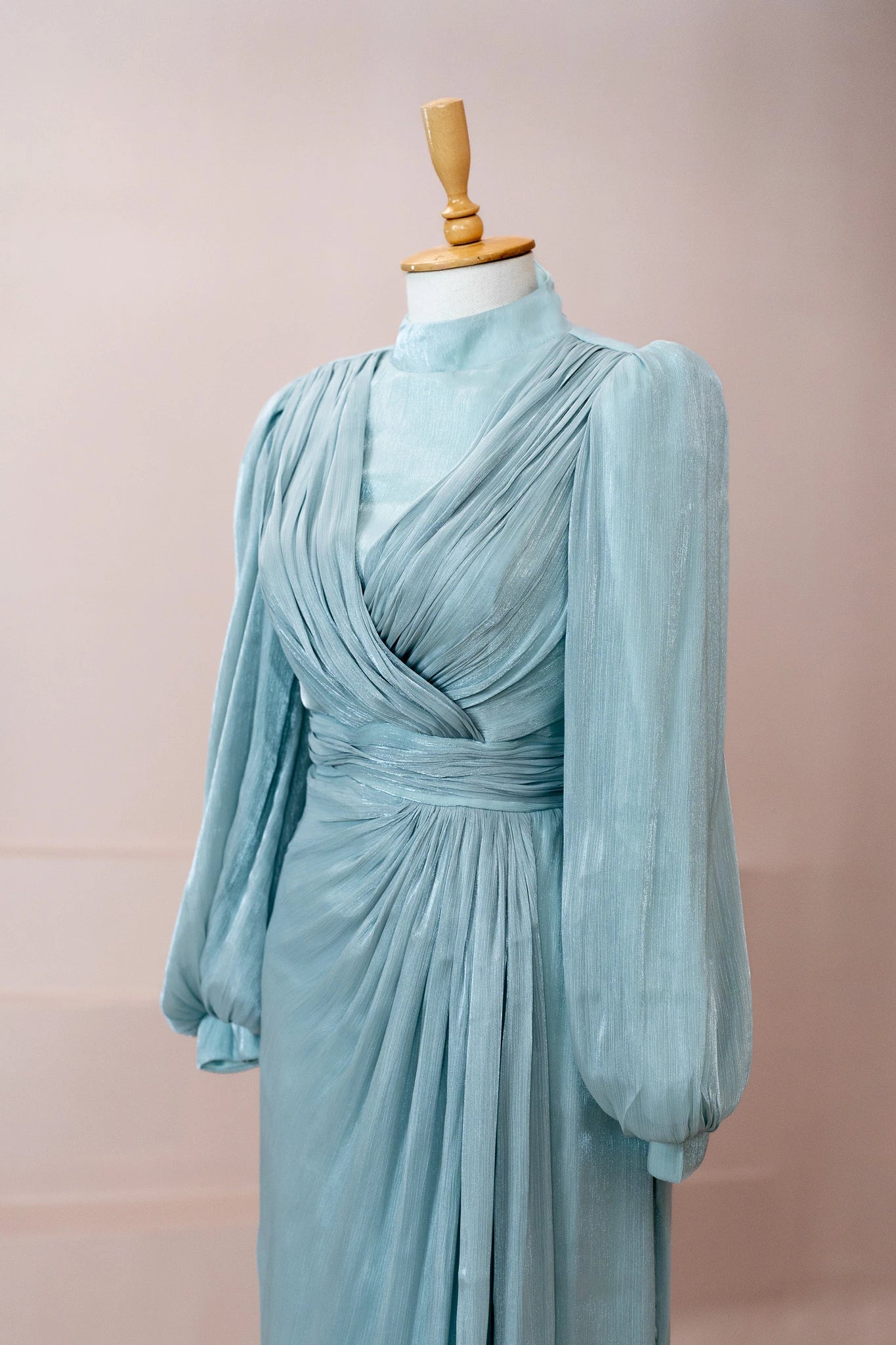 Safir Tesettür Abiye - FioraofDress - tesettur - abiye - mint - 38 - hijab - evening - dress