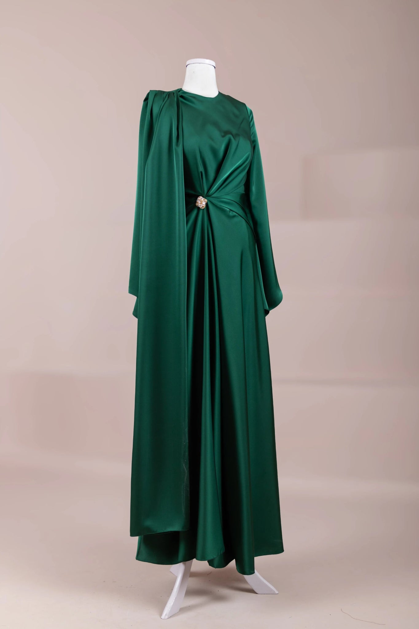Satenya Tesettür Abiye - FioraofDress - tesettur - abiye - zümrüt - 38 - hijab - evening - dress
