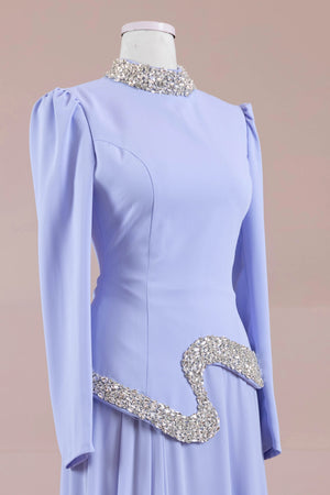 Selva Tesettür Abiye - FioraofDress - tesettur - abiye - bebe - mavisi - 38 - hijab - evening - dress