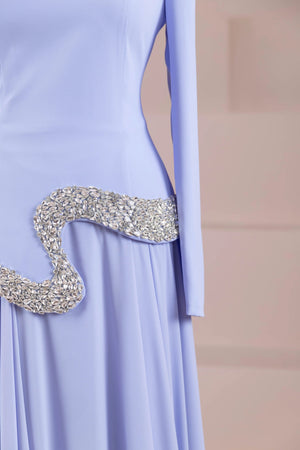 Selva Tesettür Abiye - FioraofDress - tesettur - abiye - bebe - mavisi - 38 - hijab - evening - dress