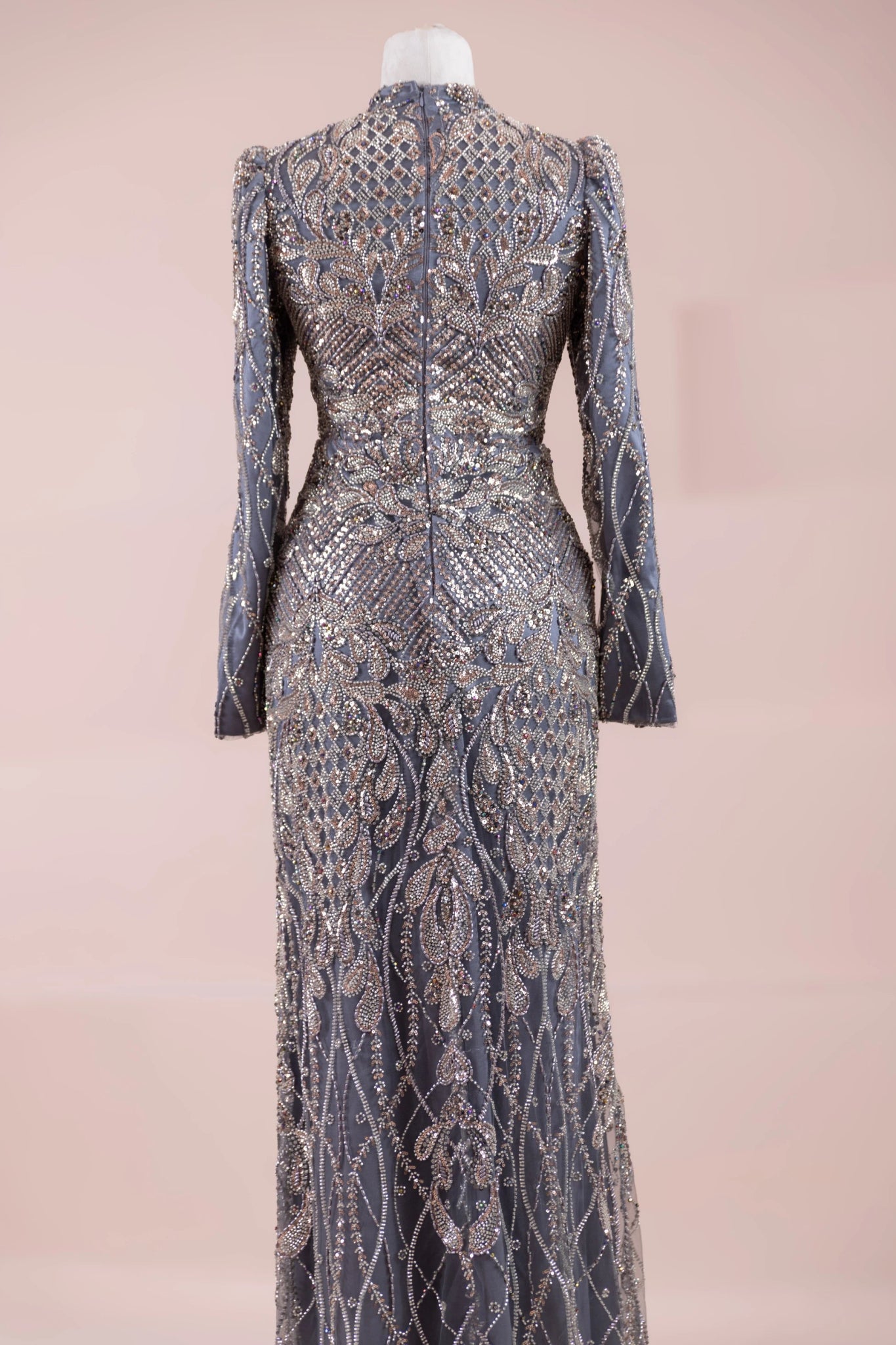 Sena Tesettür Abiye - FioraofDress - tesettur - abiye - Antrasit - 38 - hijab - evening - dress