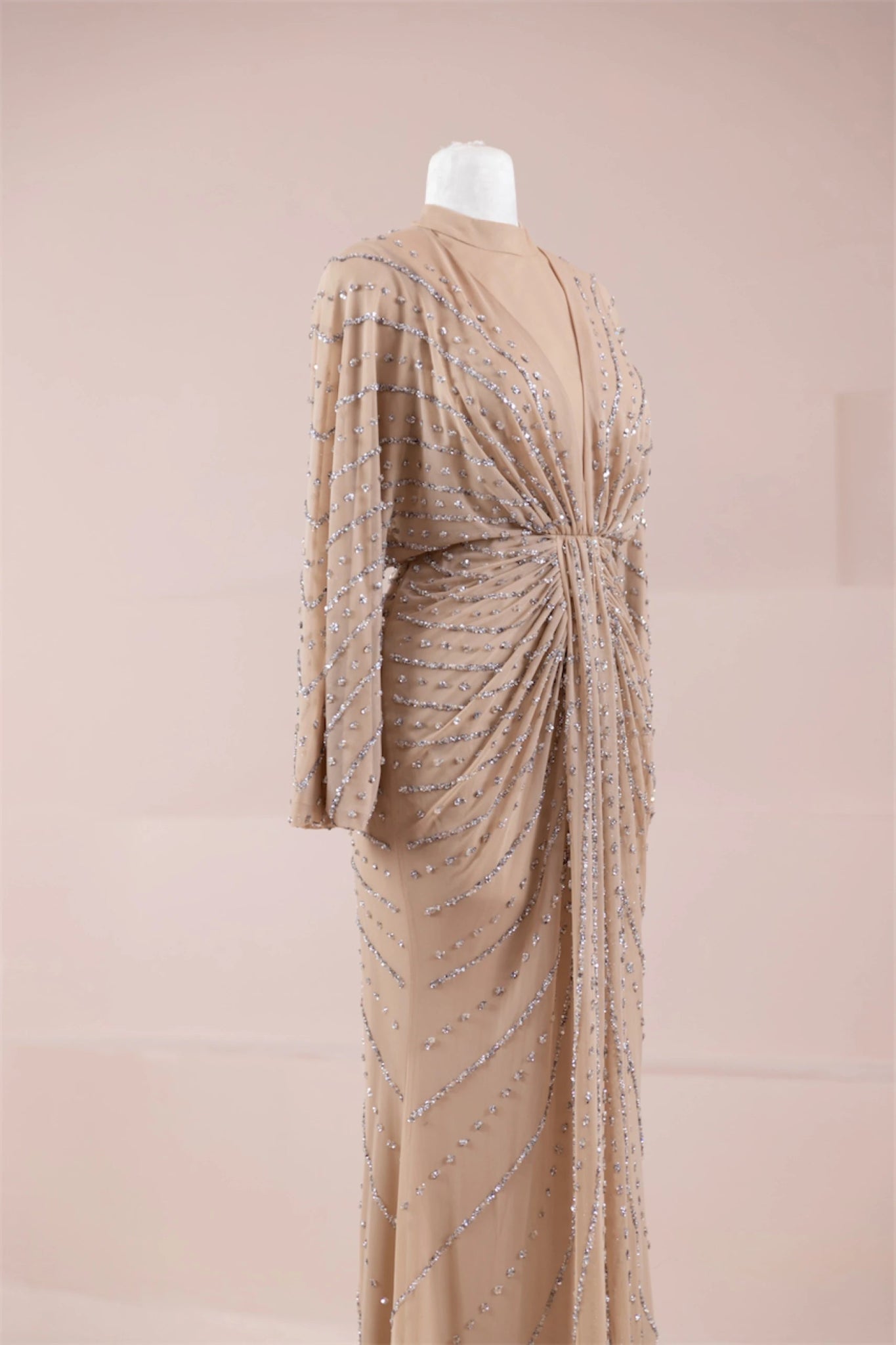 Serel Tesettür Abiye - FioraofDress - tesettur - abiye - BEJ - 36 - hijab - evening - dress