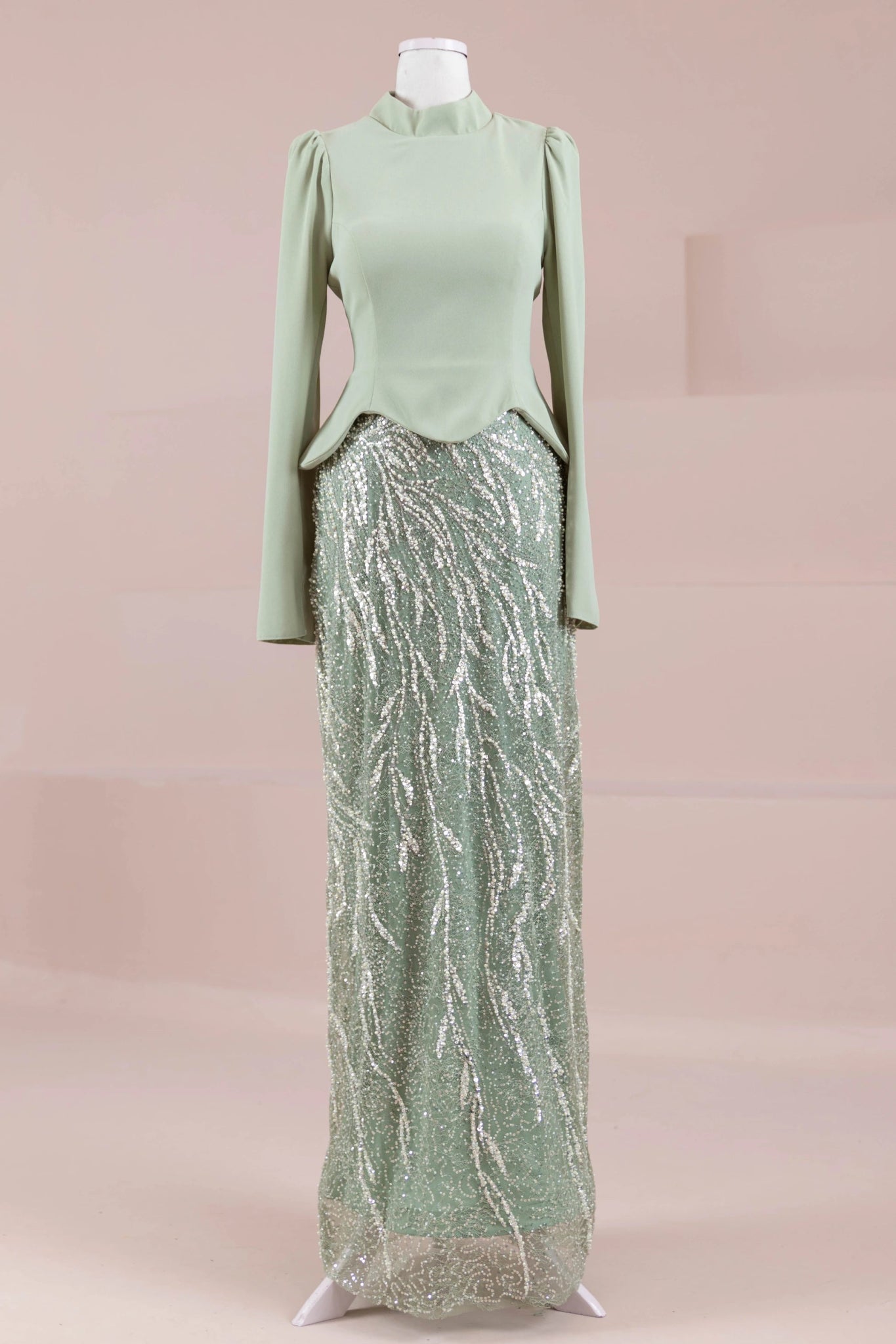 Simera Tesettür Abiye - FioraofDress - tesettur - abiye - Yağ Yeşili - 38 - hijab - evening - dress