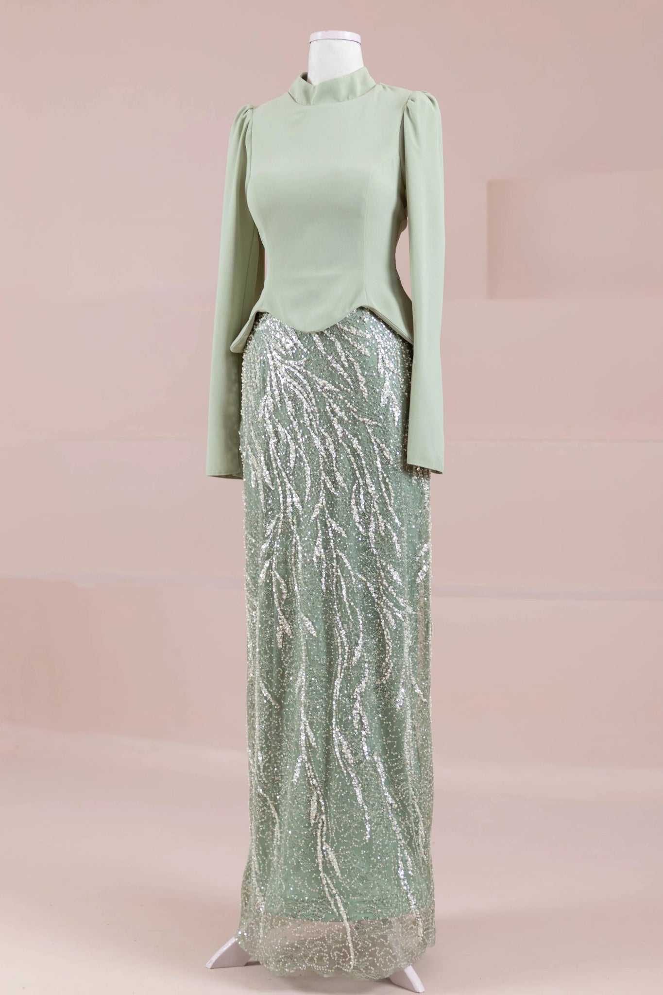 Simera Tesettür Abiye - FioraofDress - tesettur - abiye - Yağ Yeşili - 38 - hijab - evening - dress