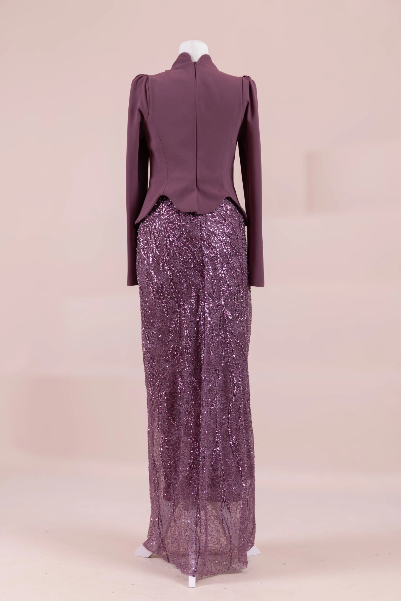 Simera Tesettür Abiye - FioraofDress - tesettur - abiye - Berry - 38 - hijab - evening - dress