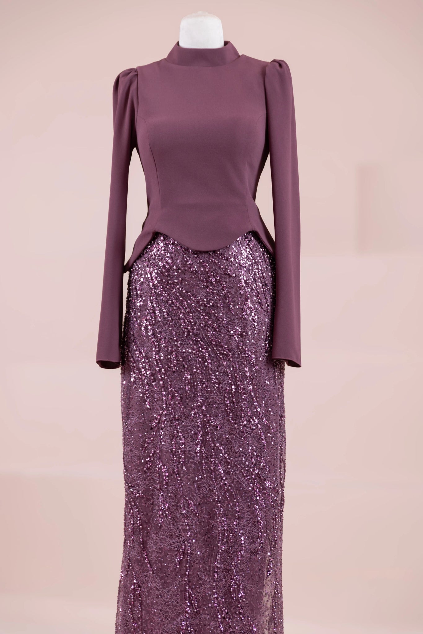 Simera Tesettür Abiye - FioraofDress - tesettur - abiye - Berry - 38 - hijab - evening - dress