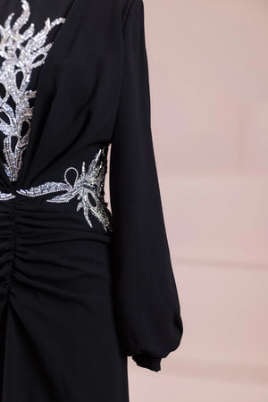 Siva Tesettür Abiye - FioraofDress - tesettur - abiye - Siyahh - 38 - hijab - evening - dress