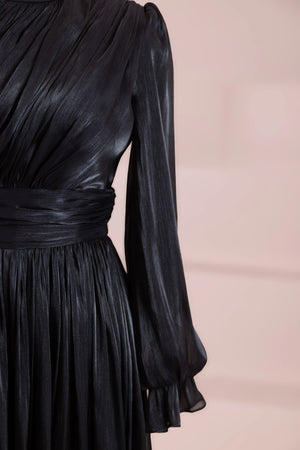 Sivra Tesettür Abiye - FioraofDress - tesettur - abiye - Siyahh - 38 - hijab - evening - dress