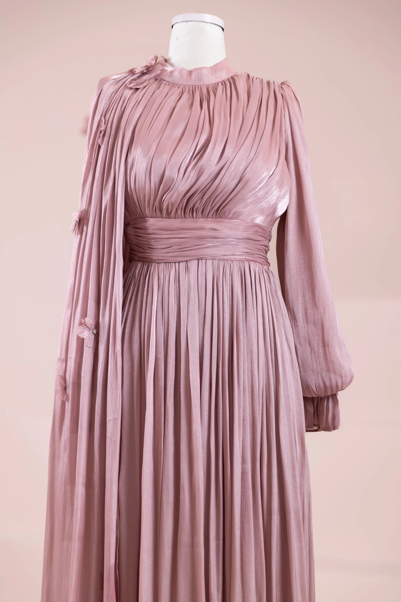 Sivra Tesettür Abiye - FioraofDress - tesettur - abiye - rose - 38 - hijab - evening - dress