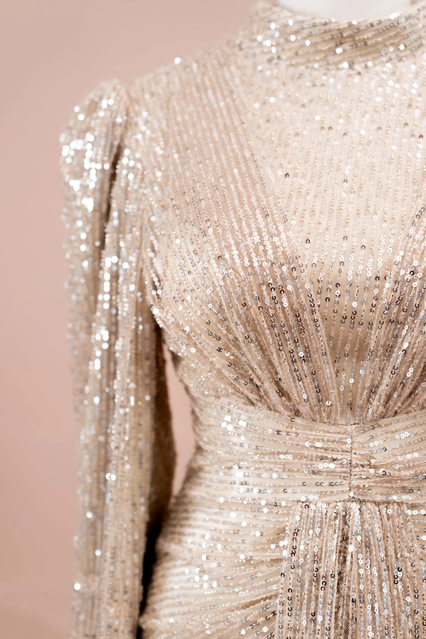 Solea Tesettür Abiye - FioraofDress - tesettur - abiye - krem - 38 - hijab - evening - dress