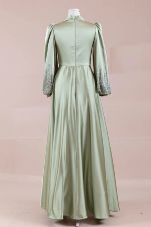 Su Abiye - FioraofDress - tesettur - abiye - 38 - mint - hijab - evening - dress