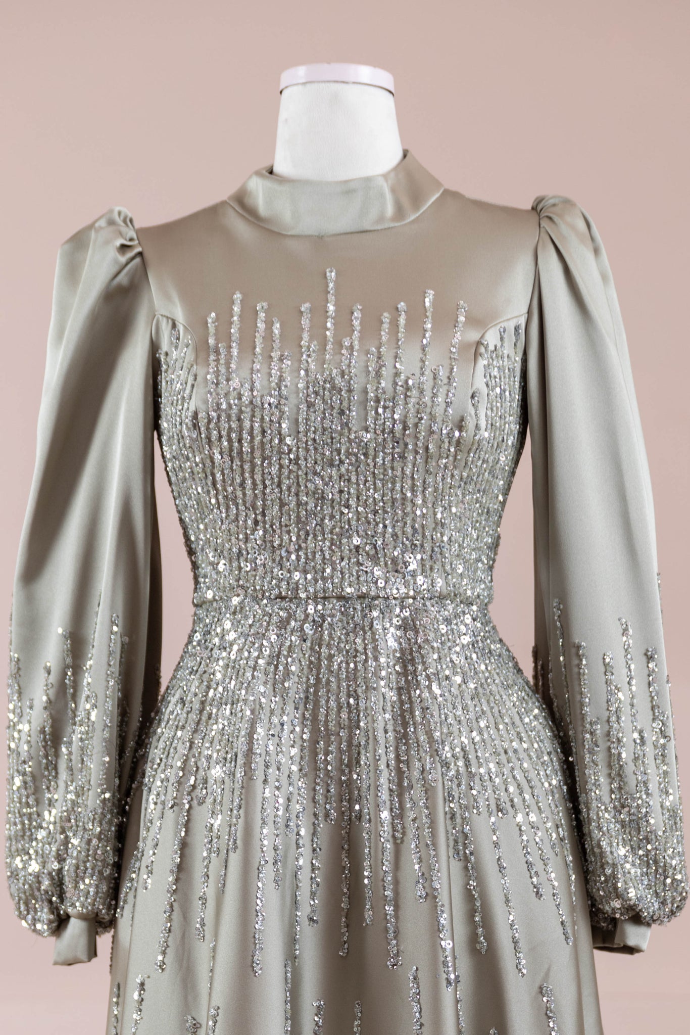 Su Abiye - FioraofDress - tesettur - abiye - 38 - Yağ Yeşili - hijab - evening - dress