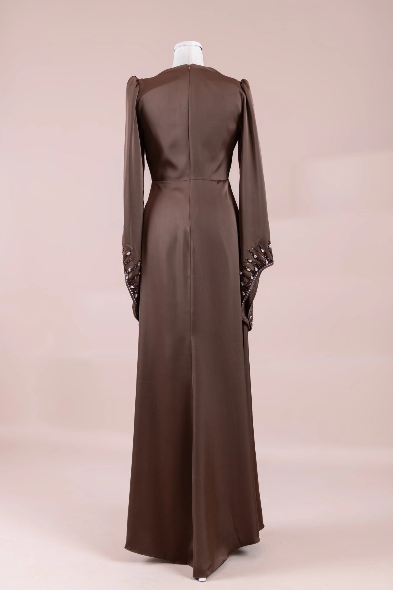 Sue Tesettür Abiye - FioraofDress - tesettur - abiye - Mocha - 38 - hijab - evening - dress