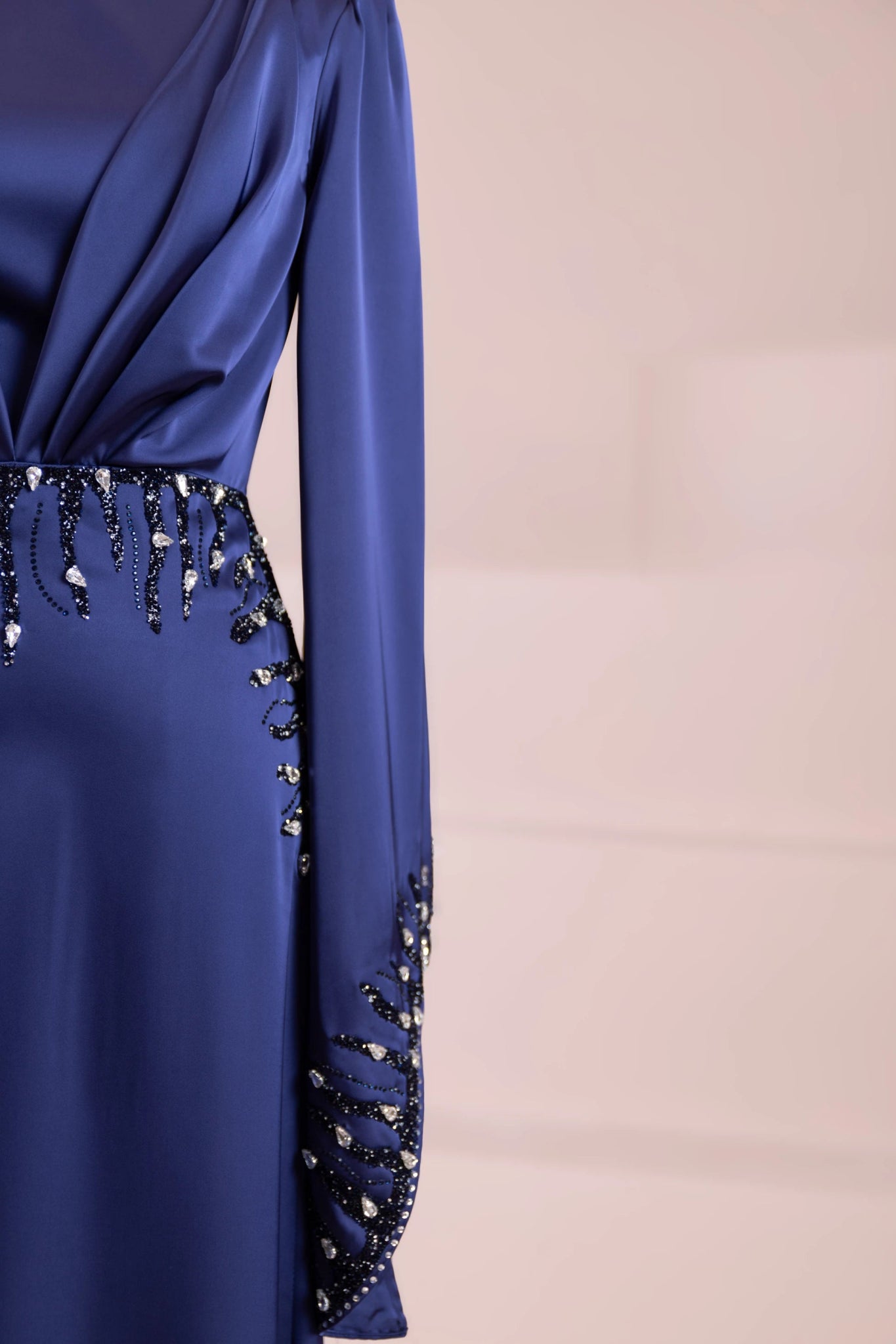 Sue Tesettür Abiye - FioraofDress - tesettur - abiye - LACİVERT - 38 - hijab - evening - dress