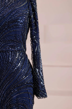 Tira Tesettür Abiye - FioraofDress - tesettur - abiye - lacivert - 38 - hijab - evening - dress