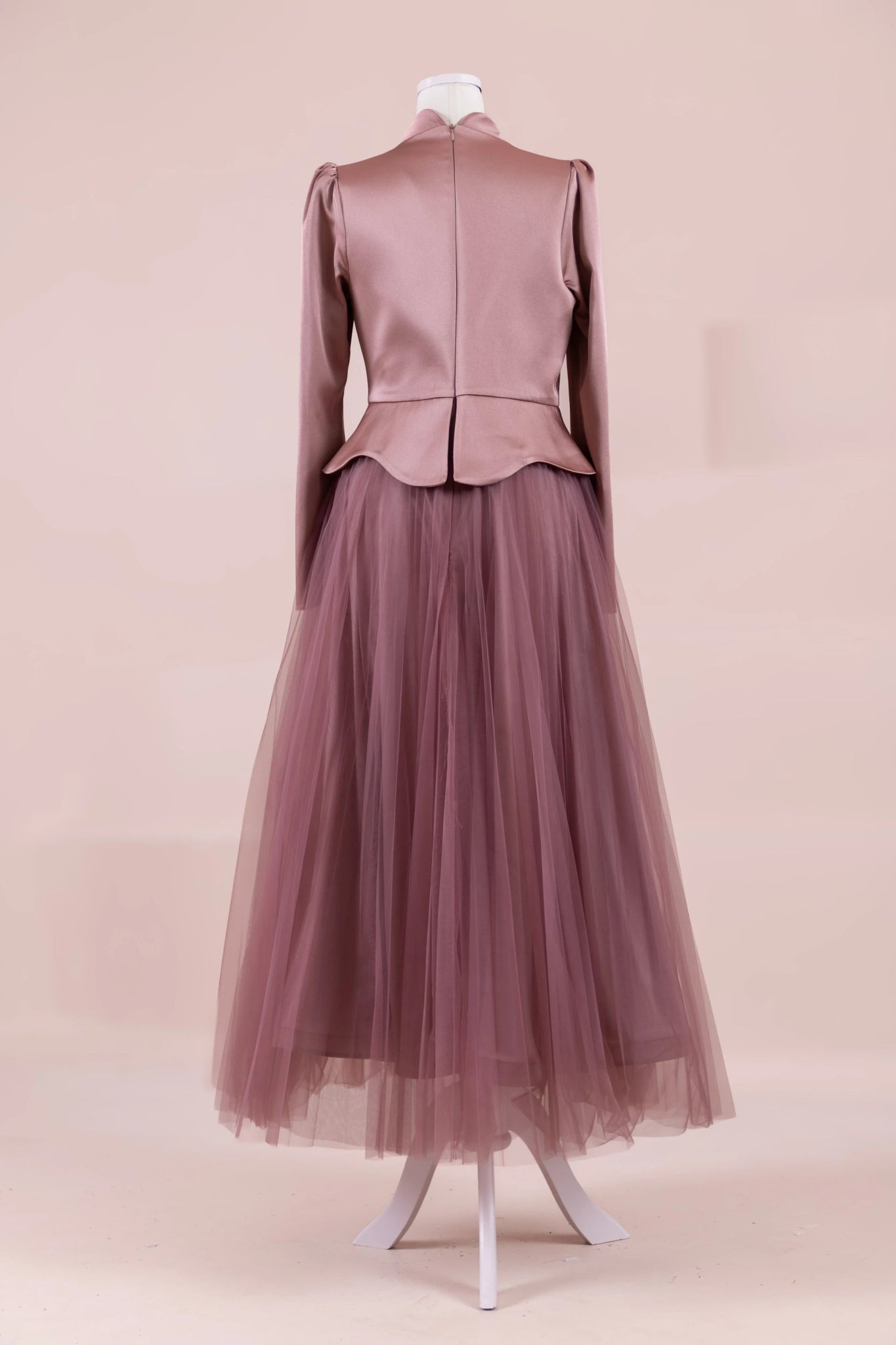 Tuéra Tesettür Abiye - FioraofDress - tesettur - abiye - rose - 36 - hijab - evening - dress