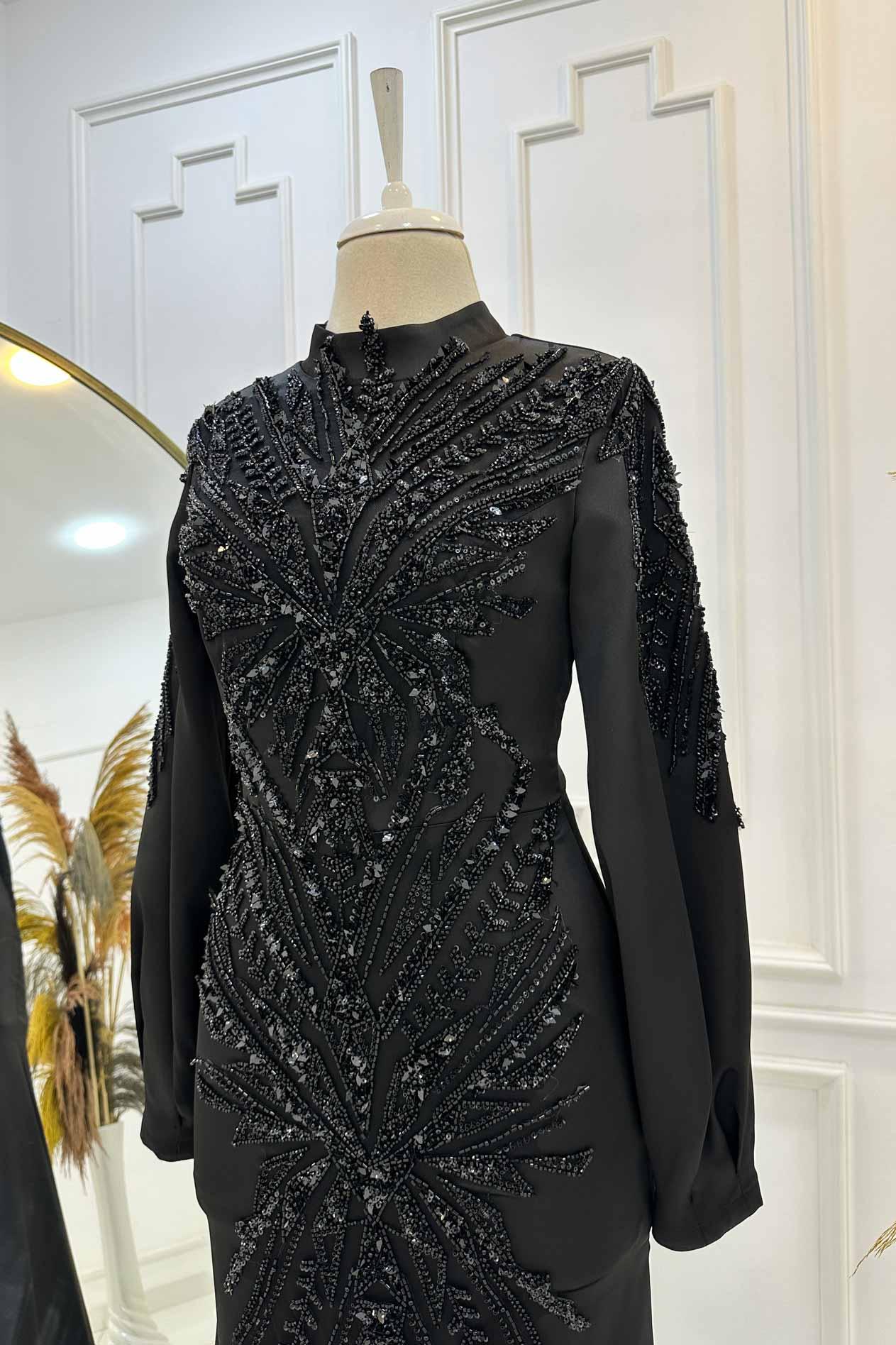 Yıldız Abiye - FioraofDress - tesettur - abiye - 48 - rose - hijab - evening - dress