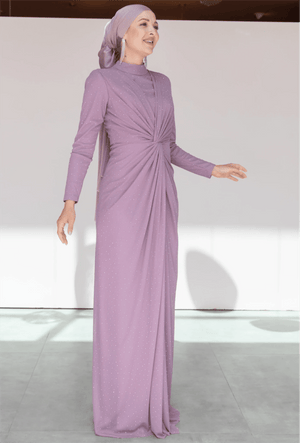 Zarif Tesettür Abiye - FioraofDress - tesettur - abiye - 44 - Pudra - hijab - evening - dress