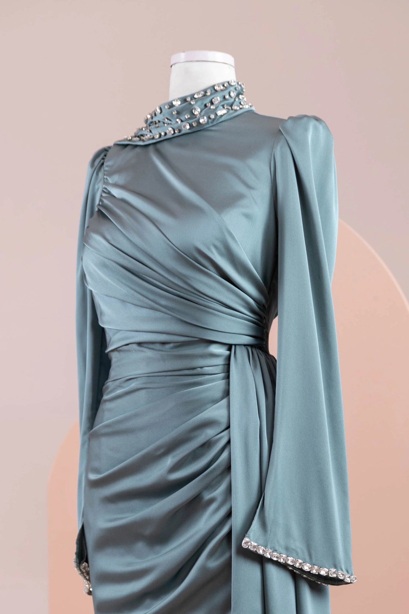 Ziri Tesettür Abiye - FioraofDress - tesettur - abiye - haki - 36 - hijab - evening - dress