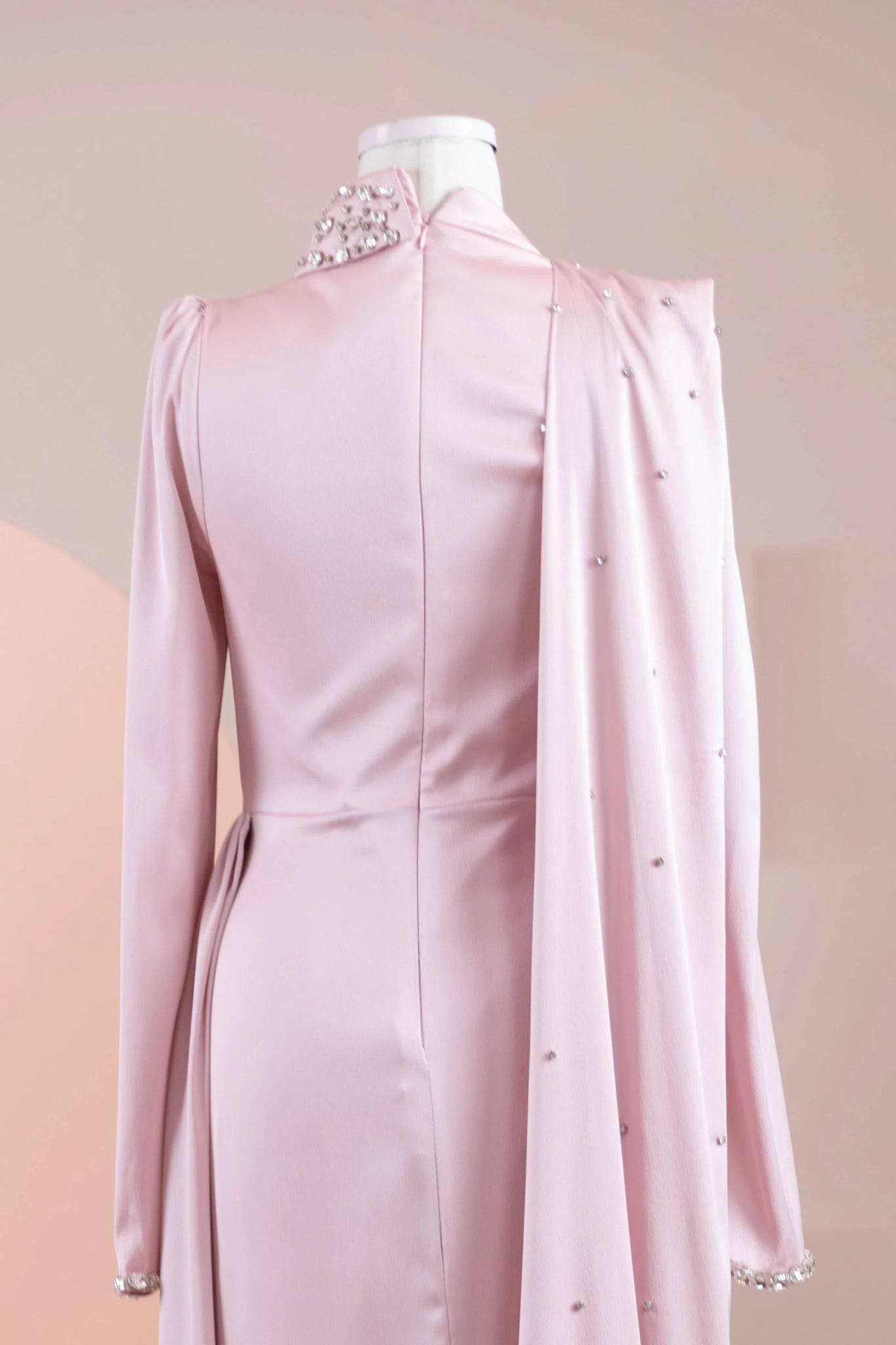 Ziri Tesettür Abiye - FioraofDress - tesettur - abiye - Pudra - 36 - hijab - evening - dress