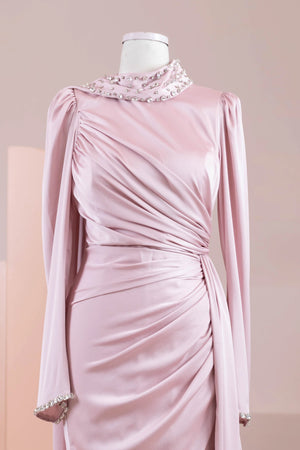 Ziri Tesettür Abiye - FioraofDress - tesettur - abiye - Pudra - 36 - hijab - evening - dress