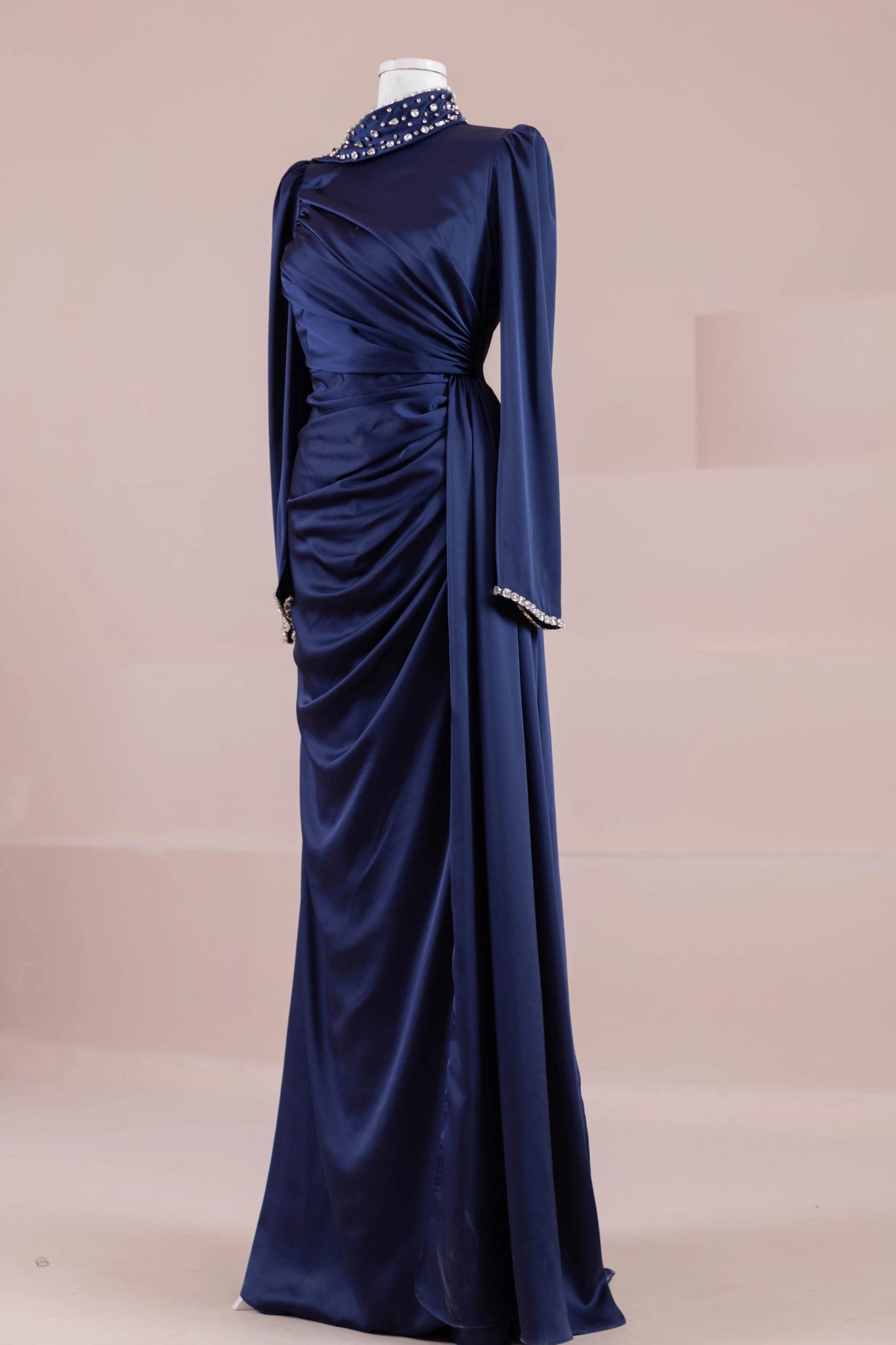 Ziri Tesettür Abiye - FioraofDress - tesettur - abiye - lacivert - 36 - hijab - evening - dress