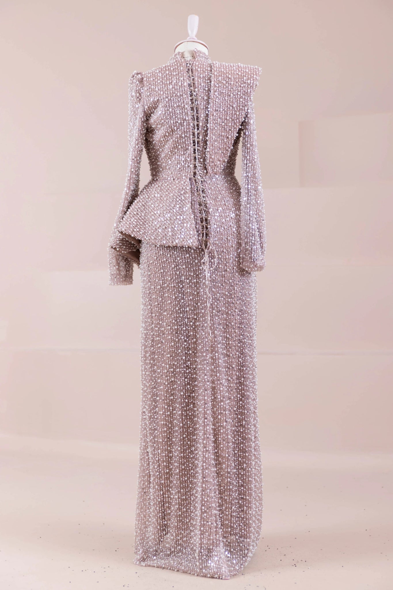 Ziva Tesettür Abiye - FioraofDress - tesettur - abiye - Pudra - 38 - hijab - evening - dress