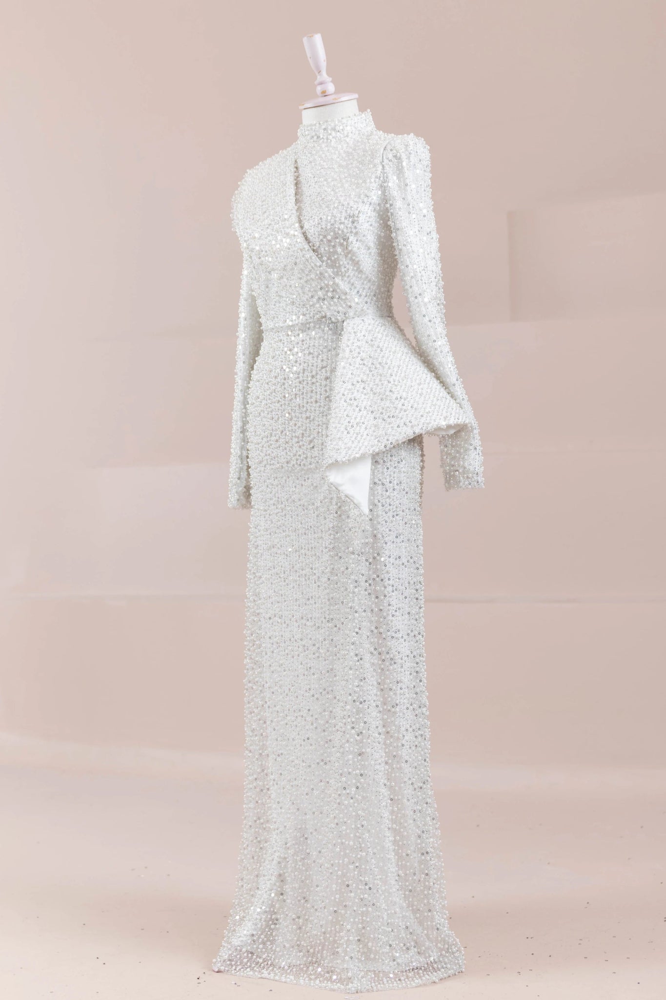 Ziva Tesettür Abiye - FioraofDress - tesettur - abiye - Beyaz - 38 - hijab - evening - dress